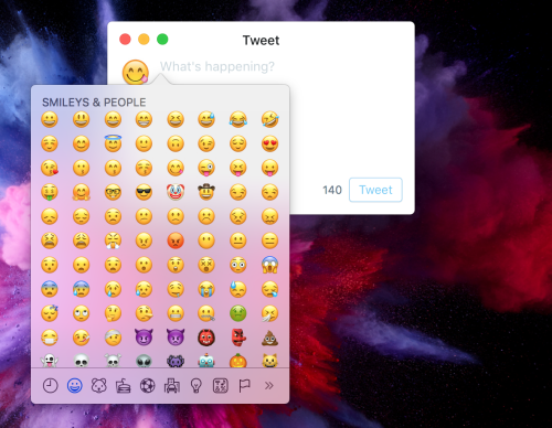 How to use emojis on mac